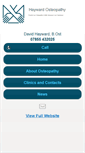 Mobile Screenshot of haywardosteopathy.co.uk